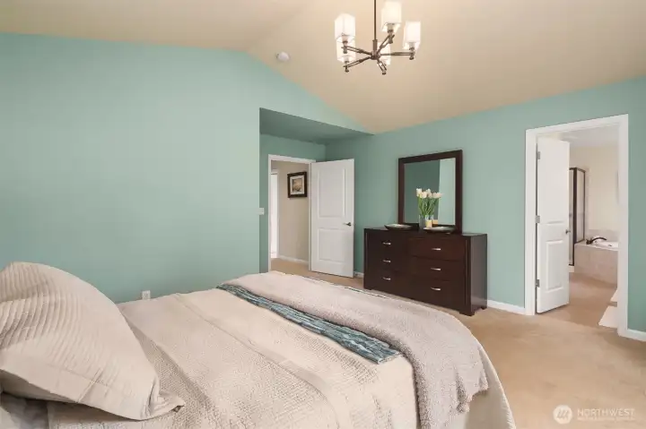 Spacious primary suite offers a relaxing escape with a soaking tub, dual vanities and walk-in closet. Spacious primary suite offers a relaxing escape with a soaking tub, dual vanities and walk-in closet.