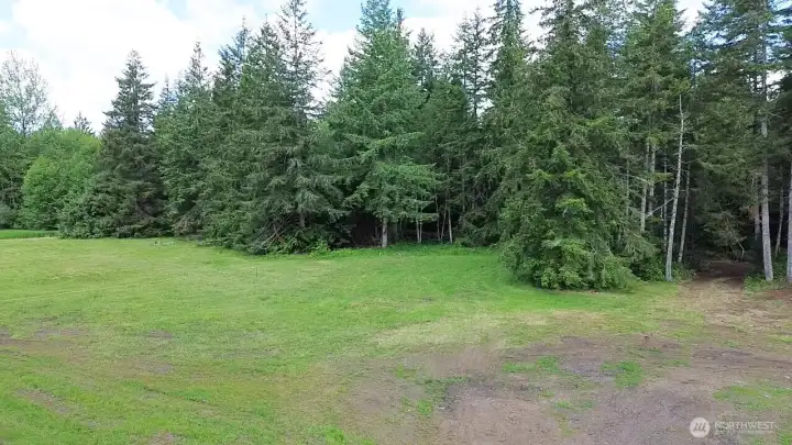 View looking towards the year round creek