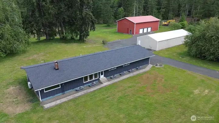 Overhead view of the building layout