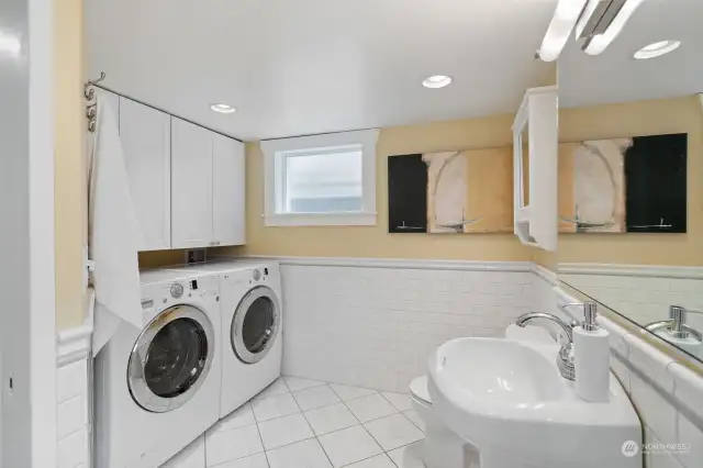 Full size side-by-side LG washer and dryer