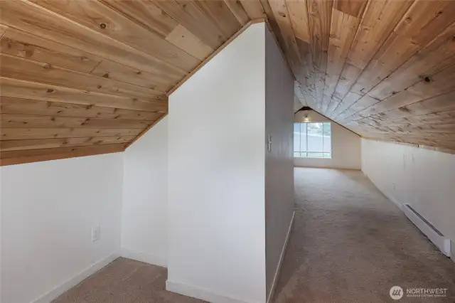 Additional space on other side of loft area upstairs.