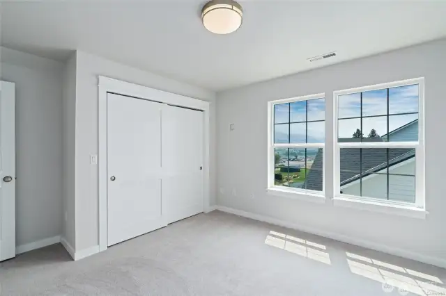 Bedroom #2 with closet (upstairs).