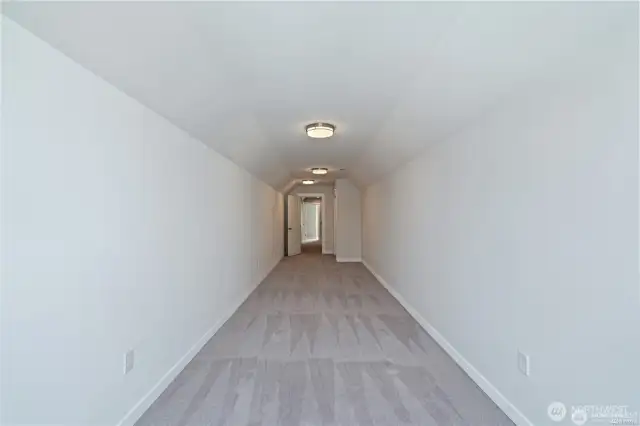 Bonus room over garage with closet (upstairs).