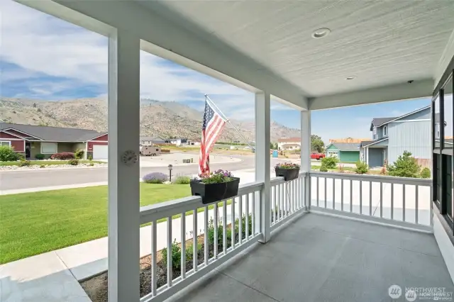 Front porch with great views!