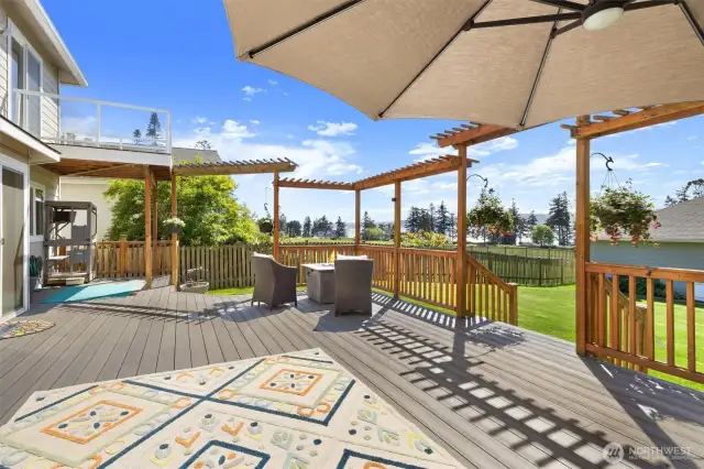 Massive BRAND NEW decks to enjoy views of the Olympic Mtn. Range & maybe even see a whale come through the ocean passage?