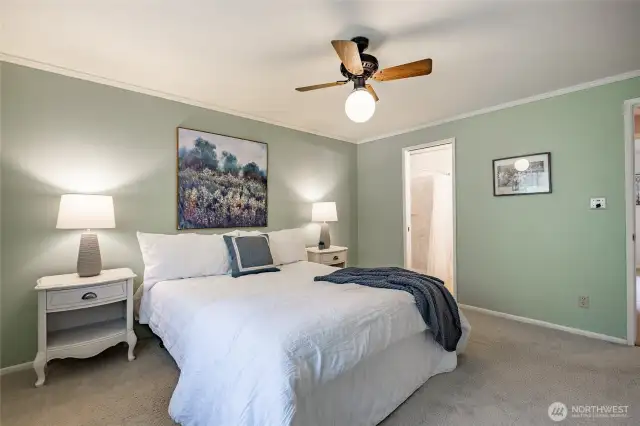 Primary Bedroom with attached 3/4 bathroom
