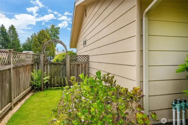 East side yard