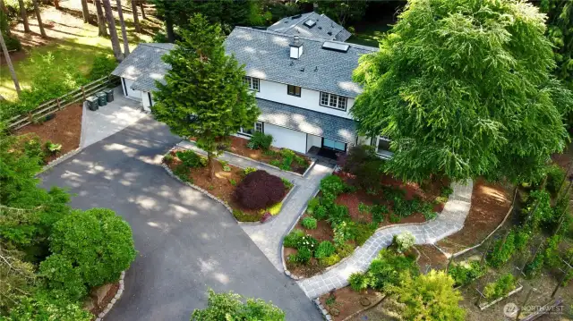 Aerial photography of the house