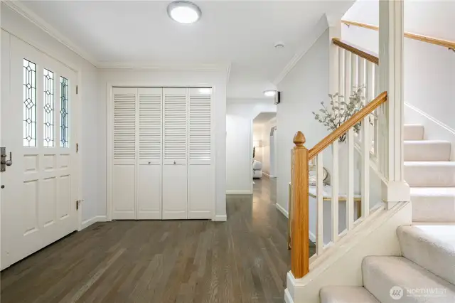 Spacious, bright and inviting home's entryway