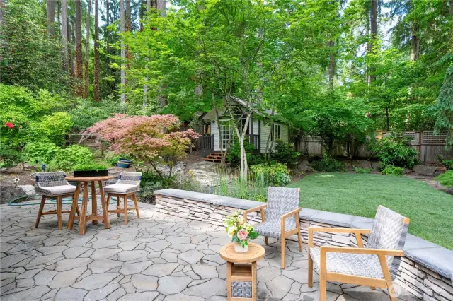 Big deck for relaxing and entertaining