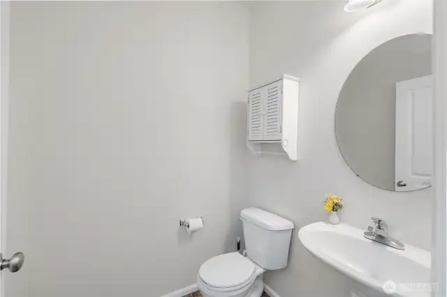 1/2 bathroom.