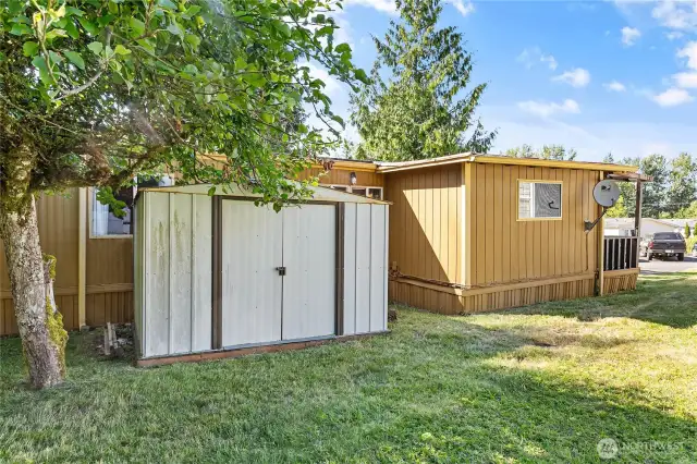 Extra storage shed.