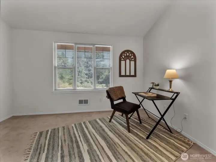 Main floor office off living room