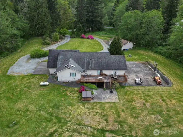 lots of backyard space for all your activites