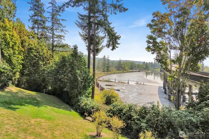 Direct access to the slough provides water access to the Bay for recreation and crabbing/ fishing