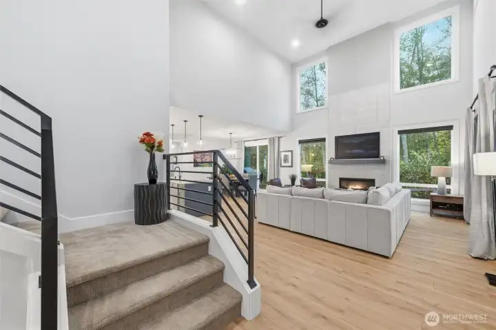 Modern design features are nestled against natural beauty.