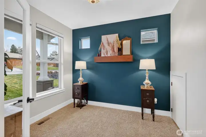 Office located on main level near front door