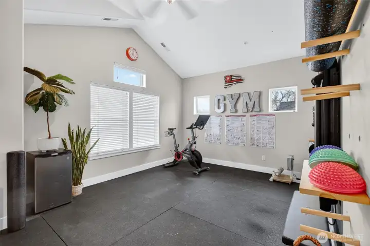 Bedroom #3 Currently used as home gym