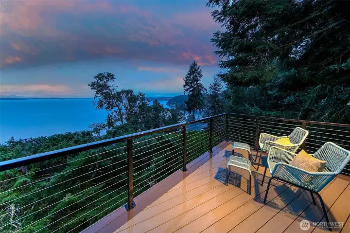 Evenings off the primary area deck space