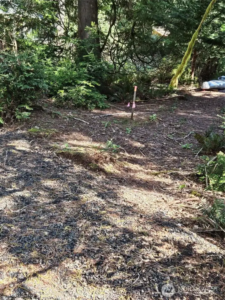 Example of flag signifying lot border