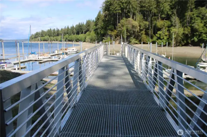 Walkway to marina