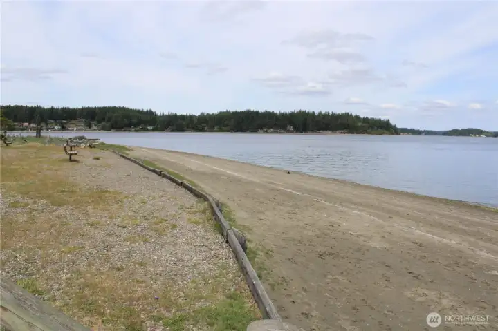 View of private beach area