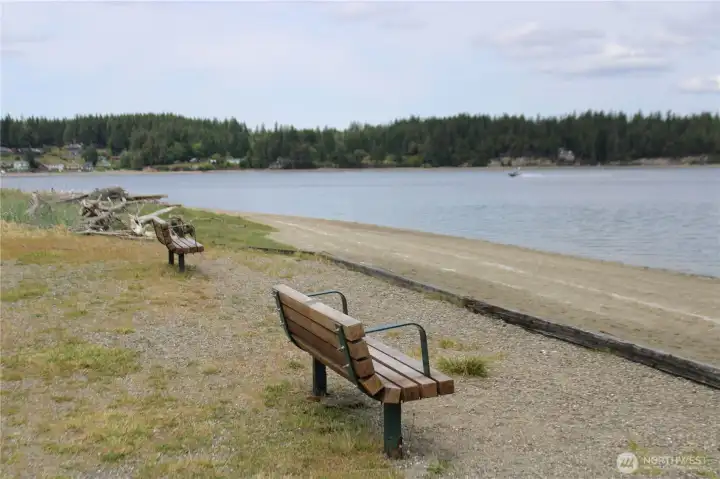 Secondary view of private beach area