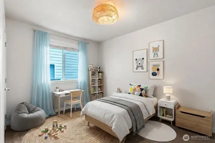 Bedroom #2- Additional bedroom with flexible use ( Virtually Staged )