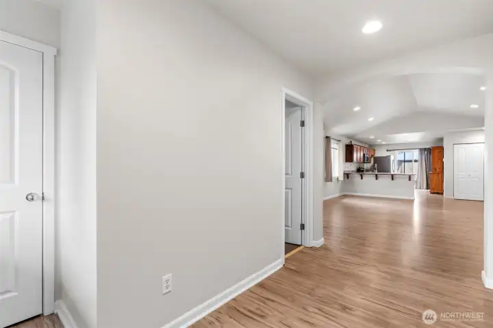 Front entry with functional flow into home