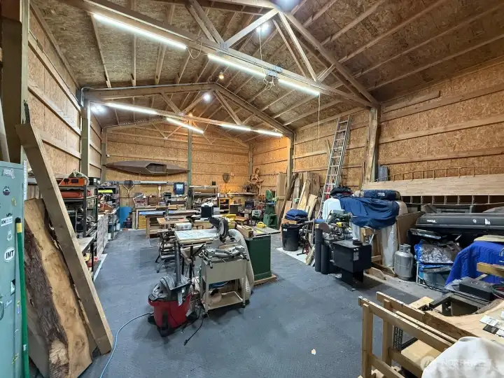Not just a RV or car storage. It's a complete wood shop. Equipment is for sale.
