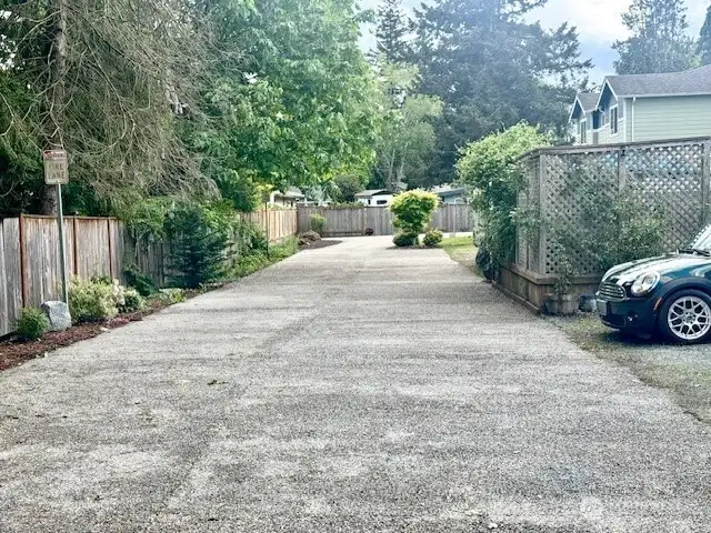This is the view of the concrete easement access taken from Columbia St.