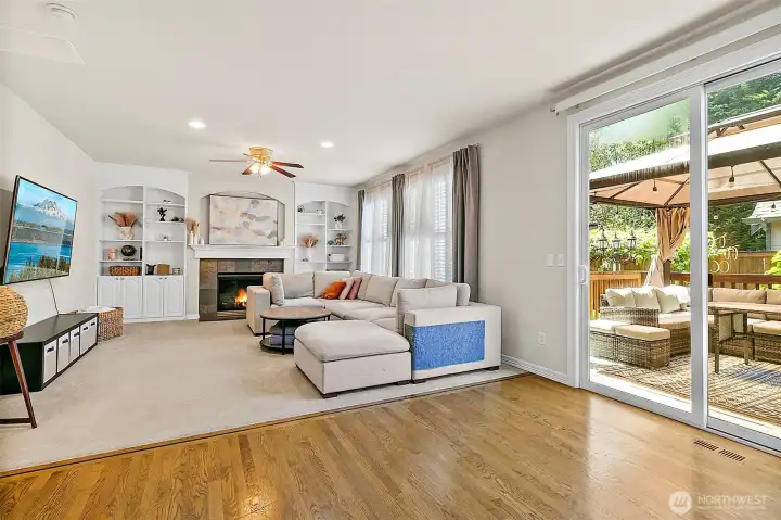 Family Room with Gas Fireplace