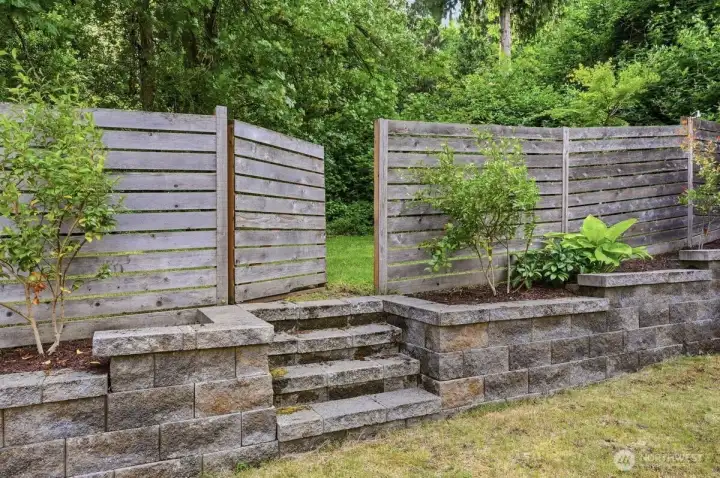 Secret gate to additional bonus side yard Secret gate to additional bonus side yard