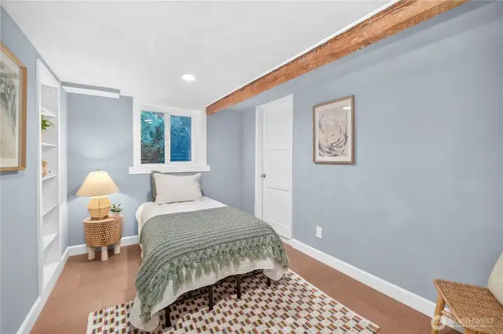 Non-conforming bedroom in basement