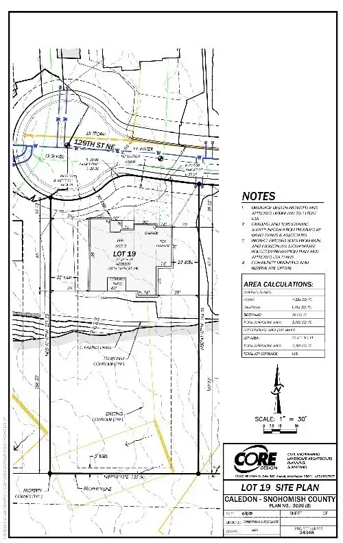 13216 129th Street NE Preliminary Plot Plan
