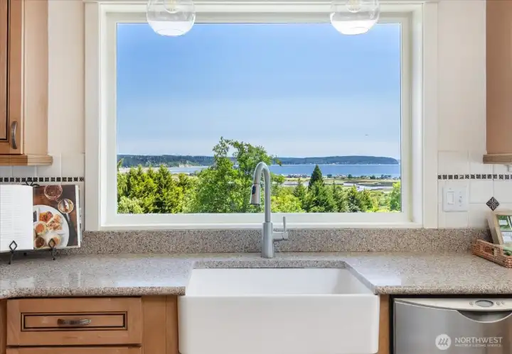 Washing dishes never felt so easy as you enjoy the expansive views of Shore Ave/Double Bluff and the magical lagoon that provides beauty all year round Washing dishes never felt so easy as you enjoy the expansive views of Shore Ave/Double Bluff and the magical lagoon that provides beauty all year round