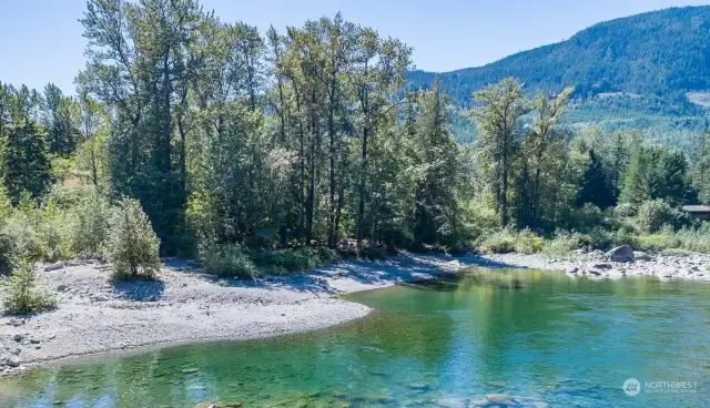 One of the best private swimming holes on the river.