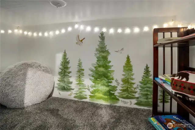 Cubby closet for kids in 2nd bedroom
