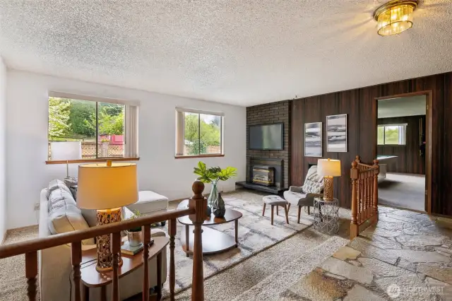 Family Room with Fireplace