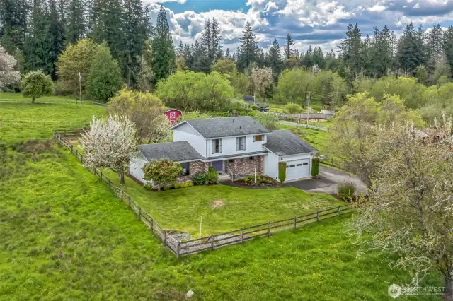 Home surrounded by pastures