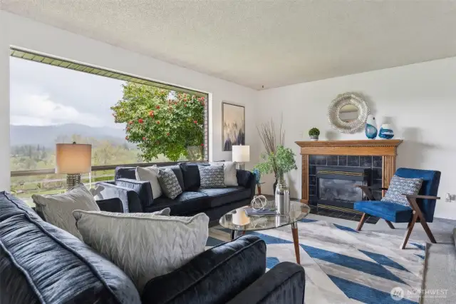 Formal Living Room with Fireplace