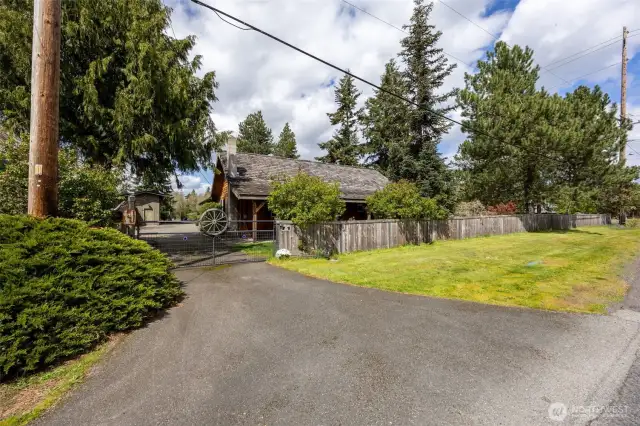 Gated main entry for this property off Seattle St.