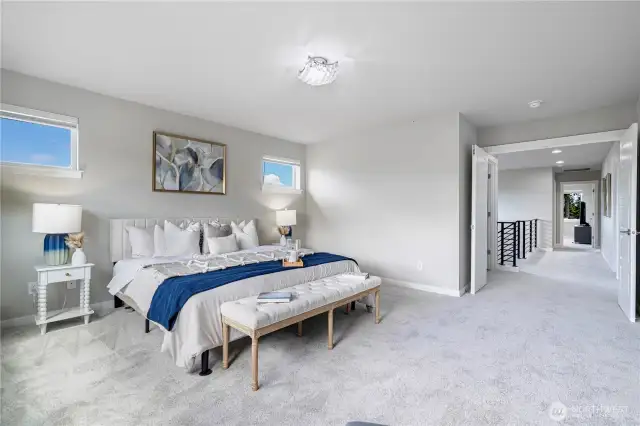 Double doors leading to primary ensuite