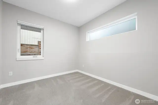 Entry level second bedroom