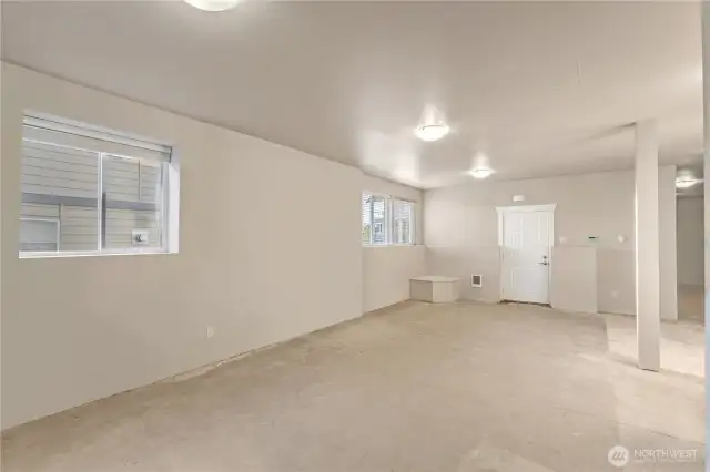 Spacious basement is already plumbed and ready to finish as an ADU.