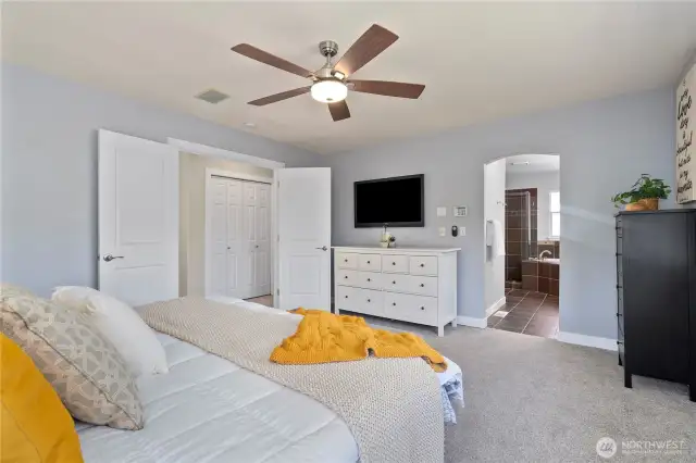 Primary bedroom with ensuite bath