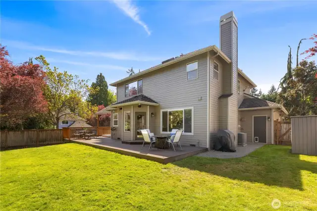 Tons of room to relax or play in the spacious yard.