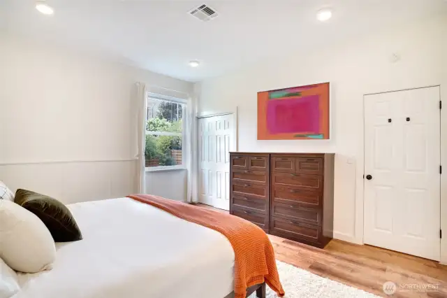Another angle of the spacious master bedroom.