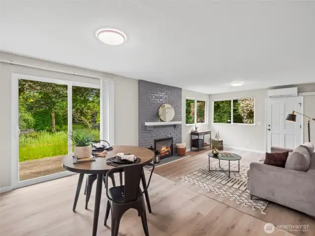 With many windows to view all the flora around the space makes you feel at ease and that is a thing most everyone can appreciate.
