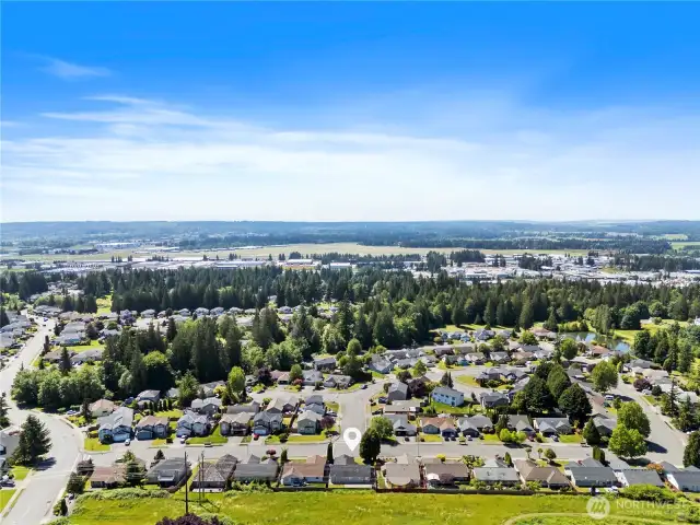 Drone shot 3 of house.